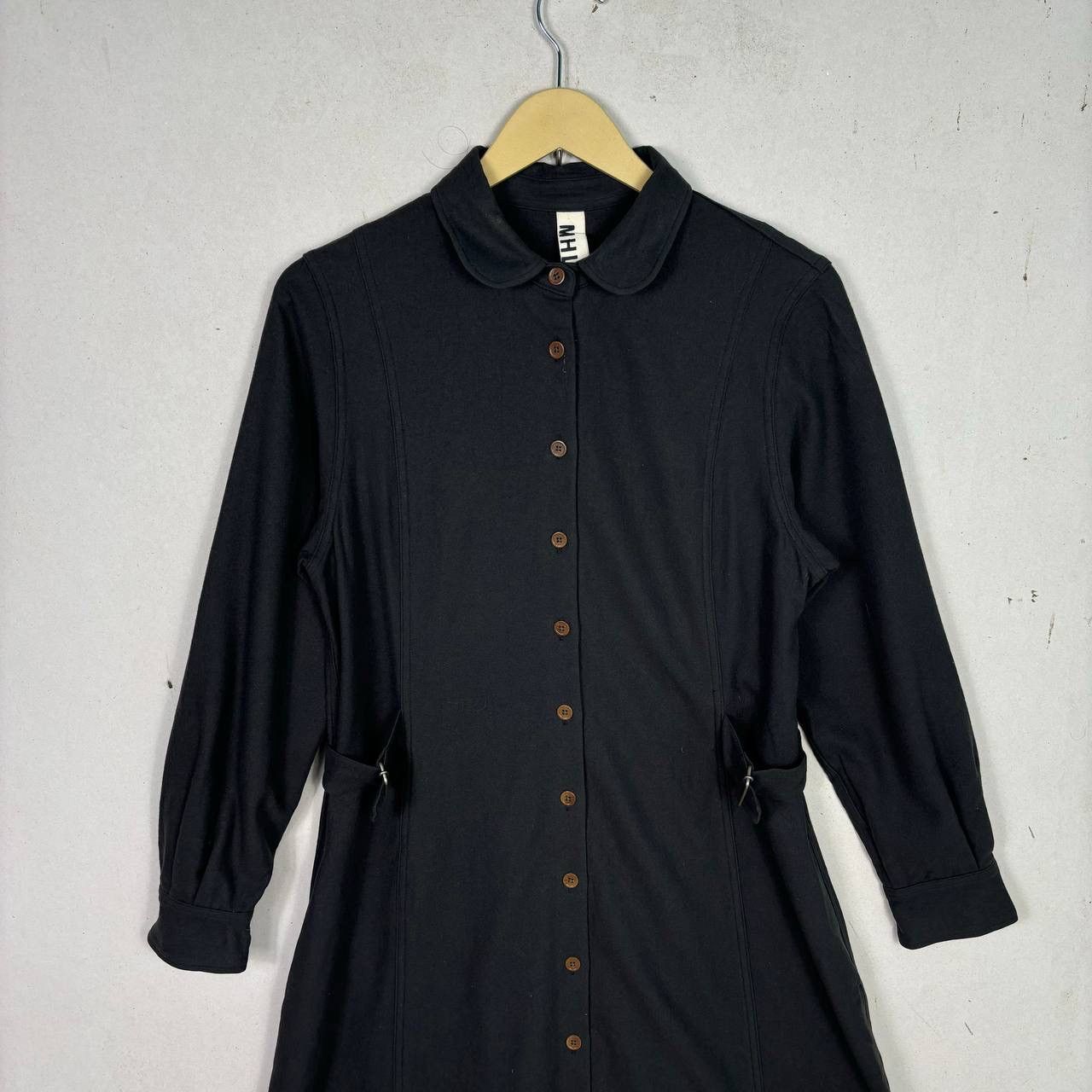Margaret Howell MHL Margaret Howell Wool Button Down Dress Black Size II M Size M / US 6-8 / IT 42-44 - 3 Thumbnail