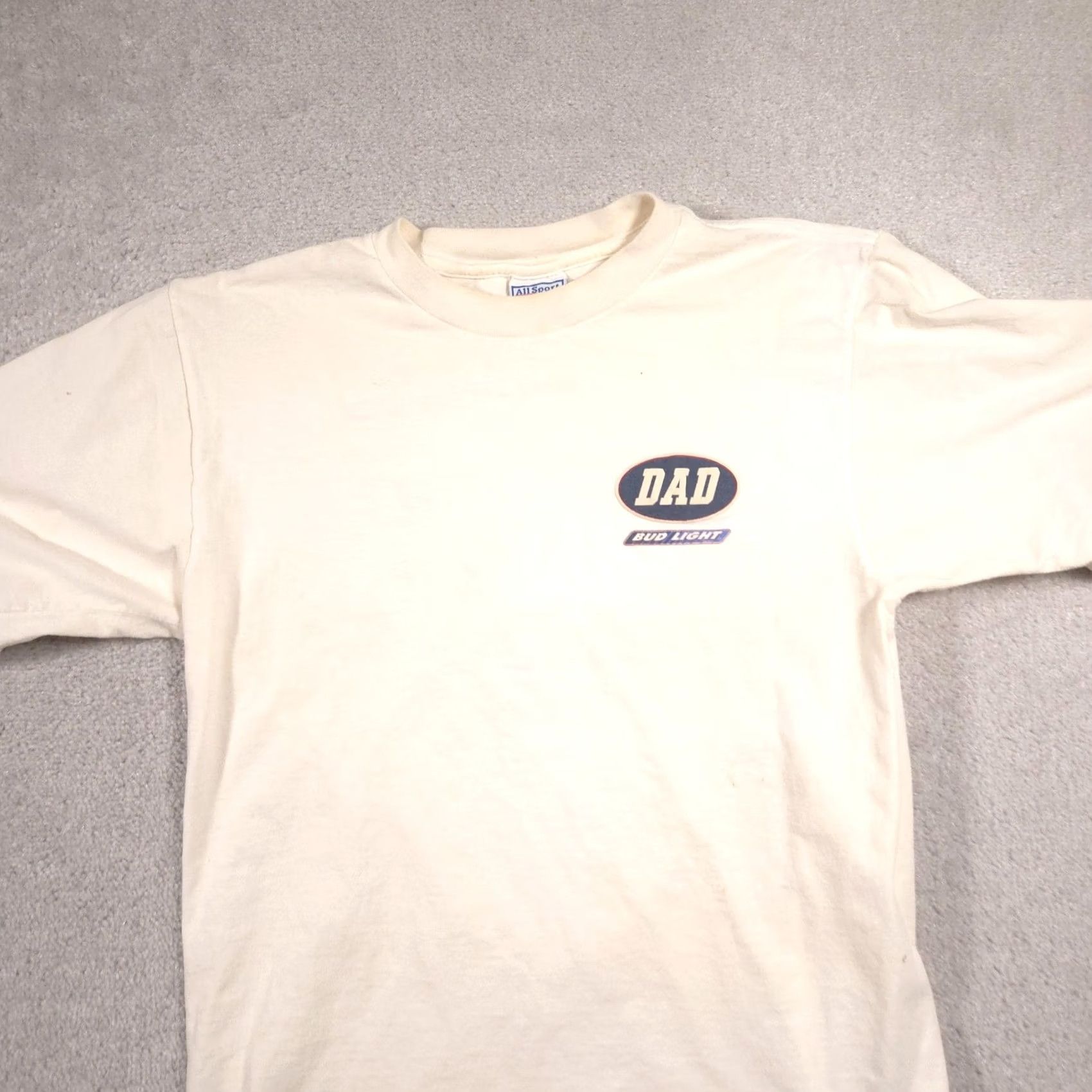 Vintage VINTAGE Bud Light Dad All Sport Shirt Mens Large White I Love You Man 90s Mens L Size US L / EU 52-54 / 3 - 3 Thumbnail