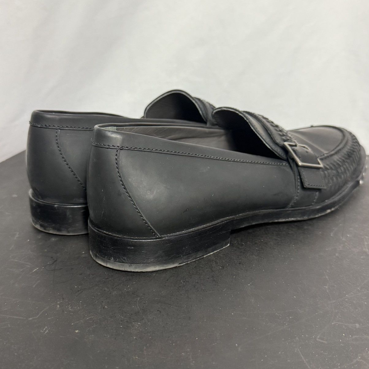 Lanvin Lanvin Studded Screws & Buckle Loafers Black Leather Size 12 Size US 12 / EU 45 - 4 Thumbnail