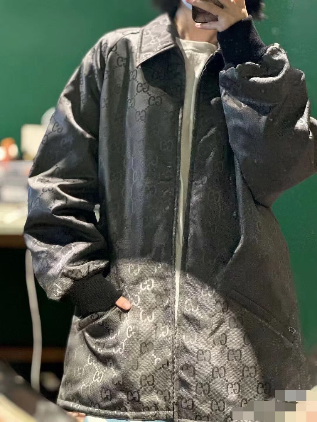 Gucci Gucci Gray All-Over Logo Jacket Size US M / EU 48-50 / 2 - 1 Thumbnail