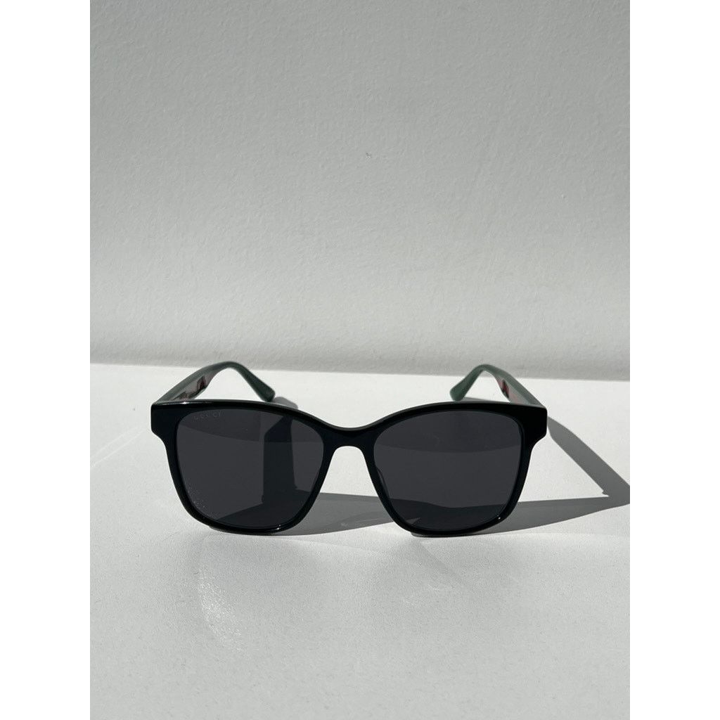 Gucci NEW Gucci GG0417SK Black Unisex Striped Arm Sunglasses Size ONE SIZE - 5 Thumbnail