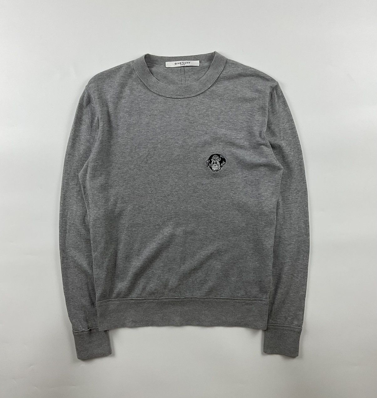 image of Givenchy Rottweiler Patch Sweatshirt in Grey, Men's (Size Small)