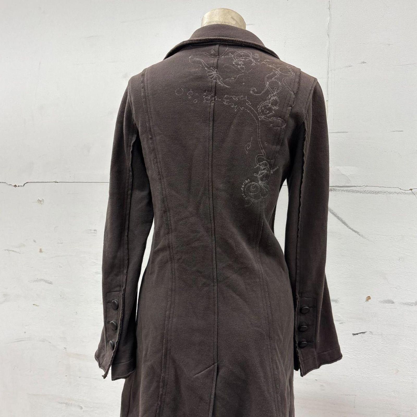 Other Khaki Brown Vintage Cop Copine Deconstructed Military Coat Size S / US 4 / IT 40 - 4 Thumbnail