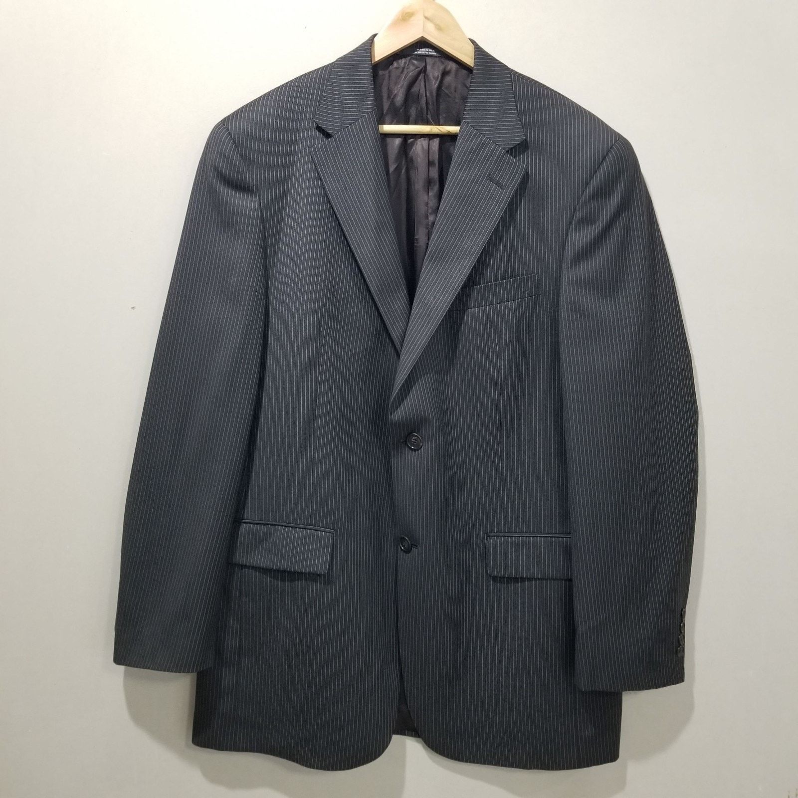 Austin Reed Austin Reed Suit Jacket 44L Mens Union Made in USA Striped Size 44L - 1 Thumbnail