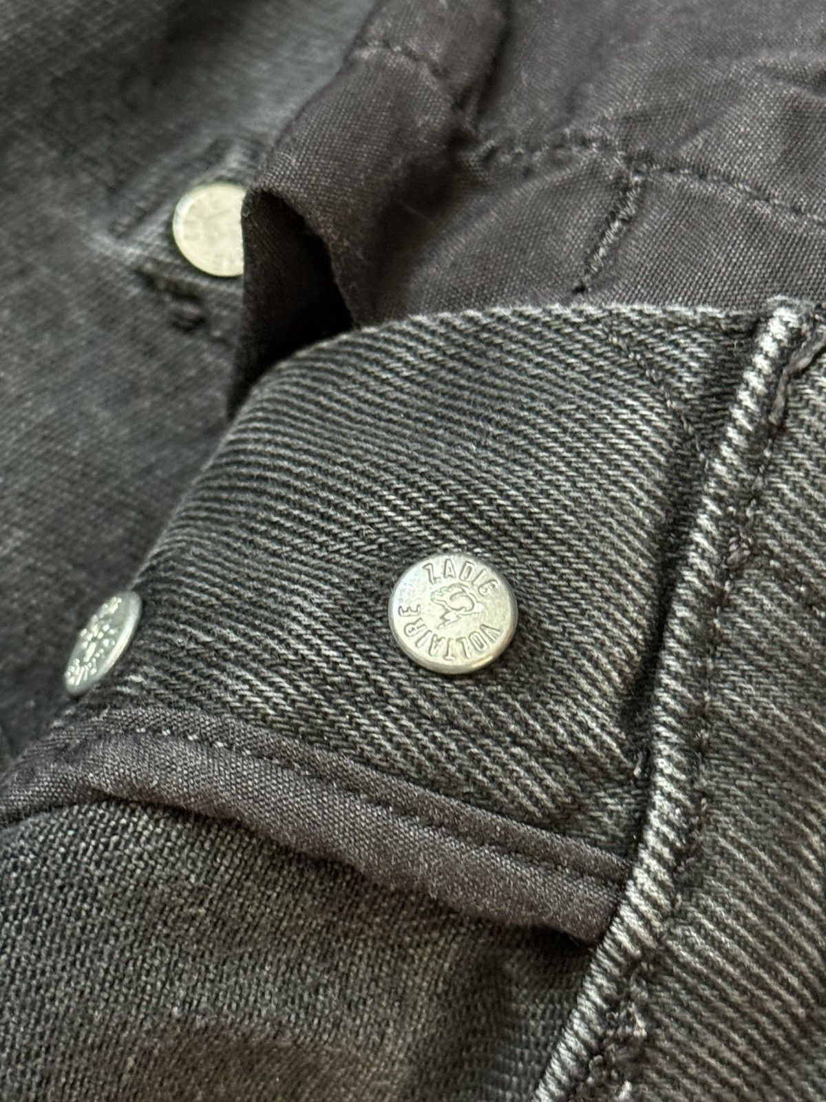 Vintage Zadig & Voltaire 30 distressed denim pant trouser Jean chino Size US 30 / EU 46 - 9 Thumbnail