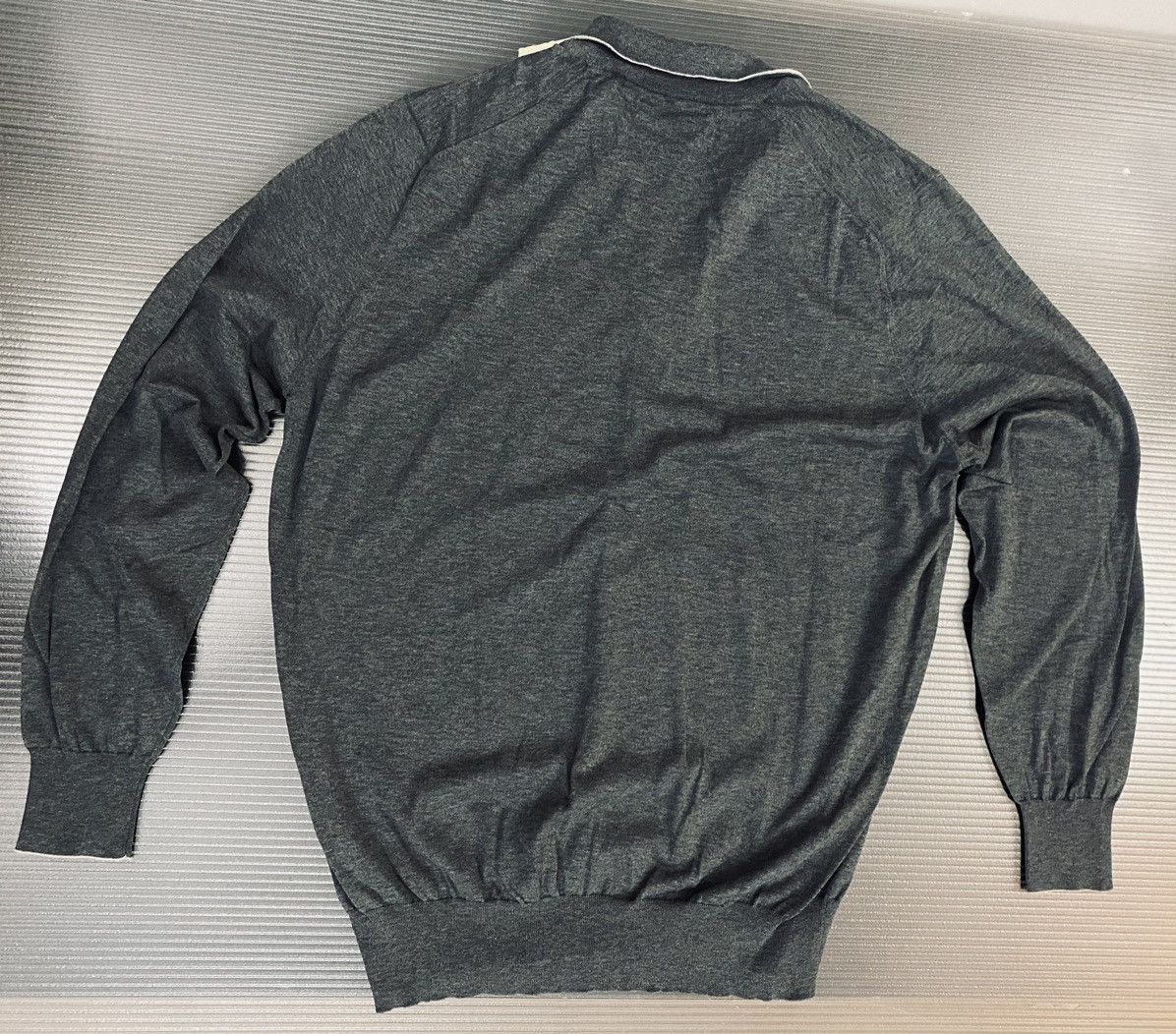 Brunello Cucinelli Brunello Cucinelli 🇮🇹 grey dual zip frosted sweatshirt 56 NEW Size US XL / EU 56 / 4 - 5 Thumbnail
