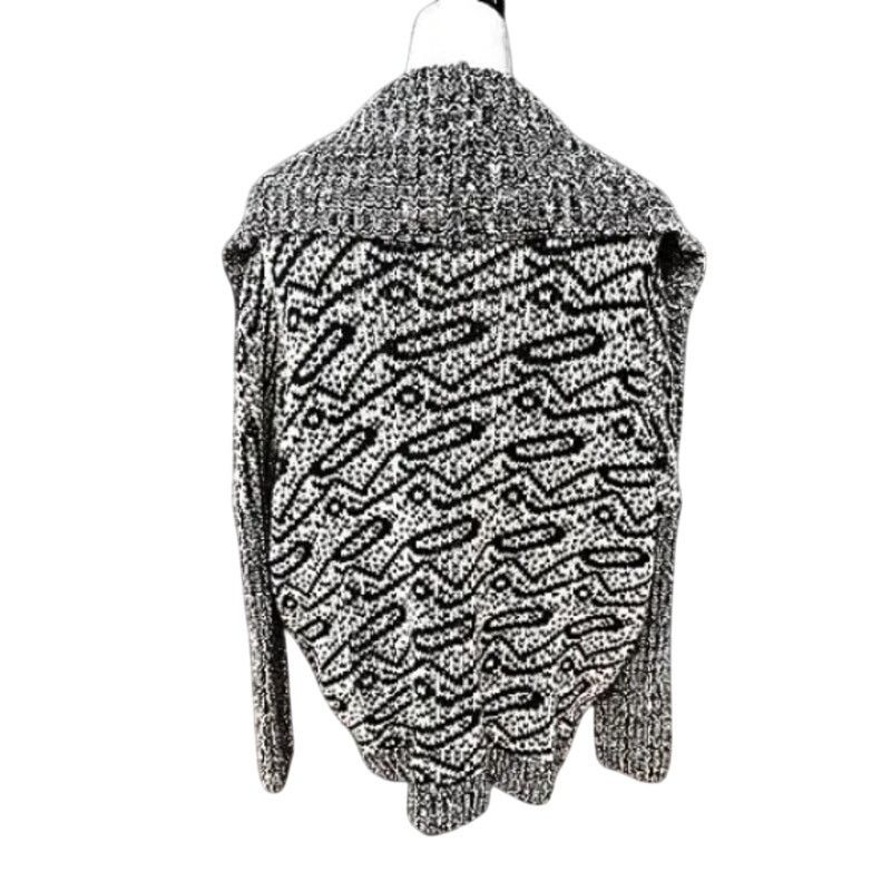 H&M H&M Oversized Cardigan Sweater Open Front Black Cream M NWT Size M / US 6-8 / IT 42-44 - 4 Thumbnail