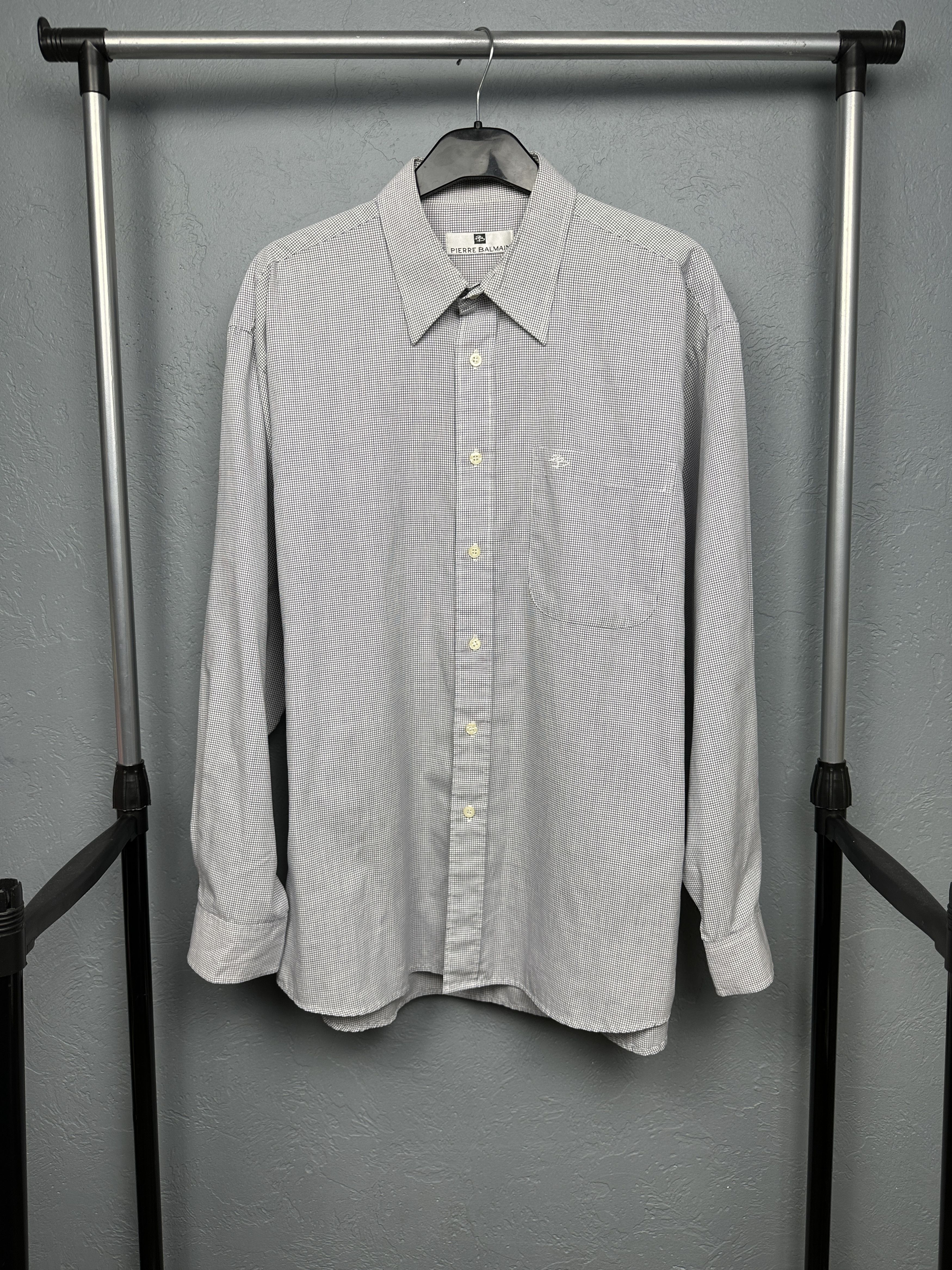Pierre Balmain Pierre Balmain Vintage Mens Long Sleeve Shirt Size US XL / EU 56 / 4 - 1 Thumbnail