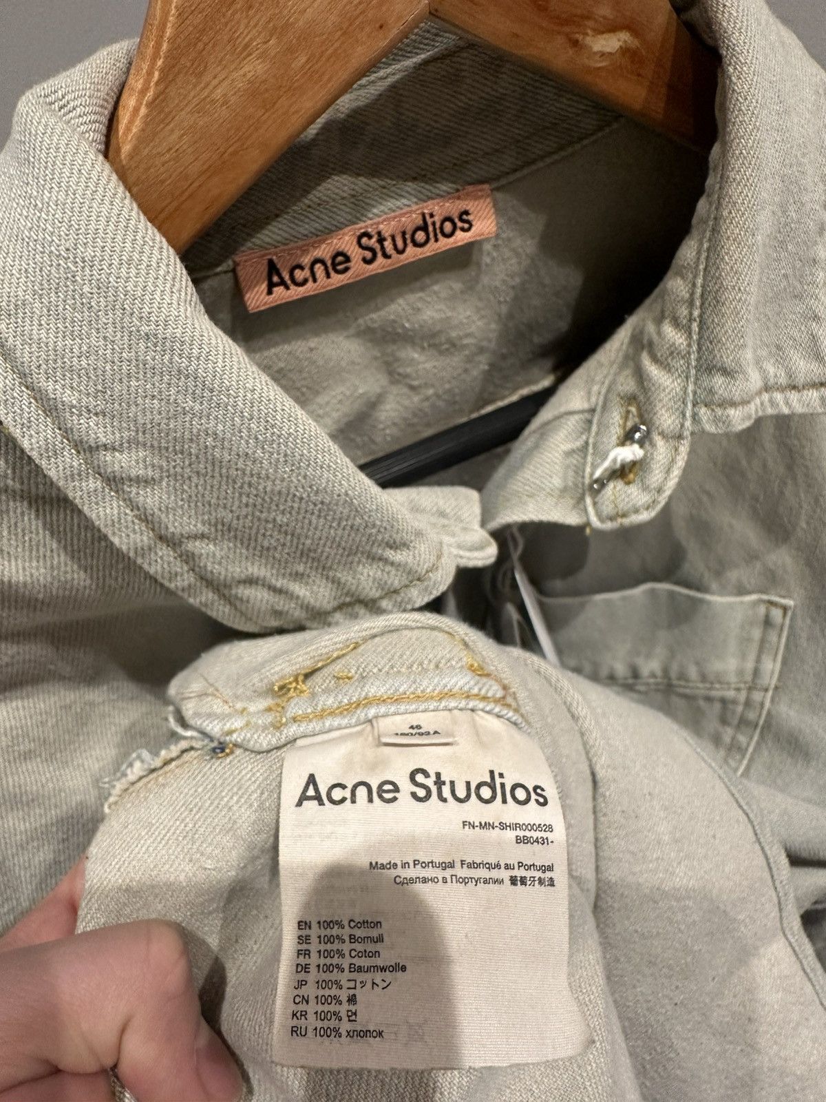 Acne Studios Acne studios denim shirt vintage colour Size US S / EU 44-46 / 1 - 5 Thumbnail