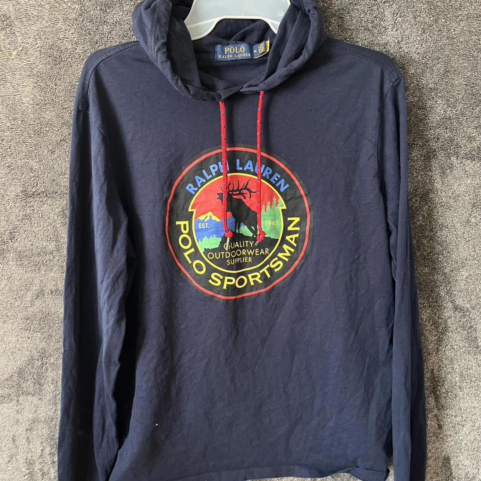 Polo Ralph Lauren Vintage Polo Ralph Lauren Sportsman Hoodie M. Size US M / EU 48-50 / 2 - 1 Thumbnail