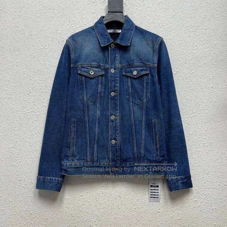 Givenchy Givenchy Back Embroidered Denim Jacket Size US M / EU 48-50 / 2 - 1 Thumbnail