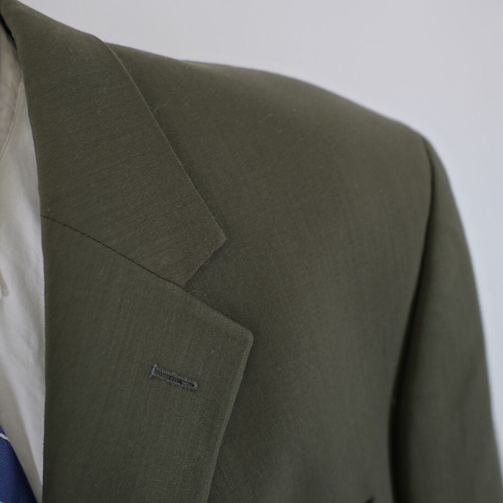 Designer Gianfranco Ruffini Worsted Wool Green 2 Piece Suit 48L 41/29 Size 48L - 6 Thumbnail