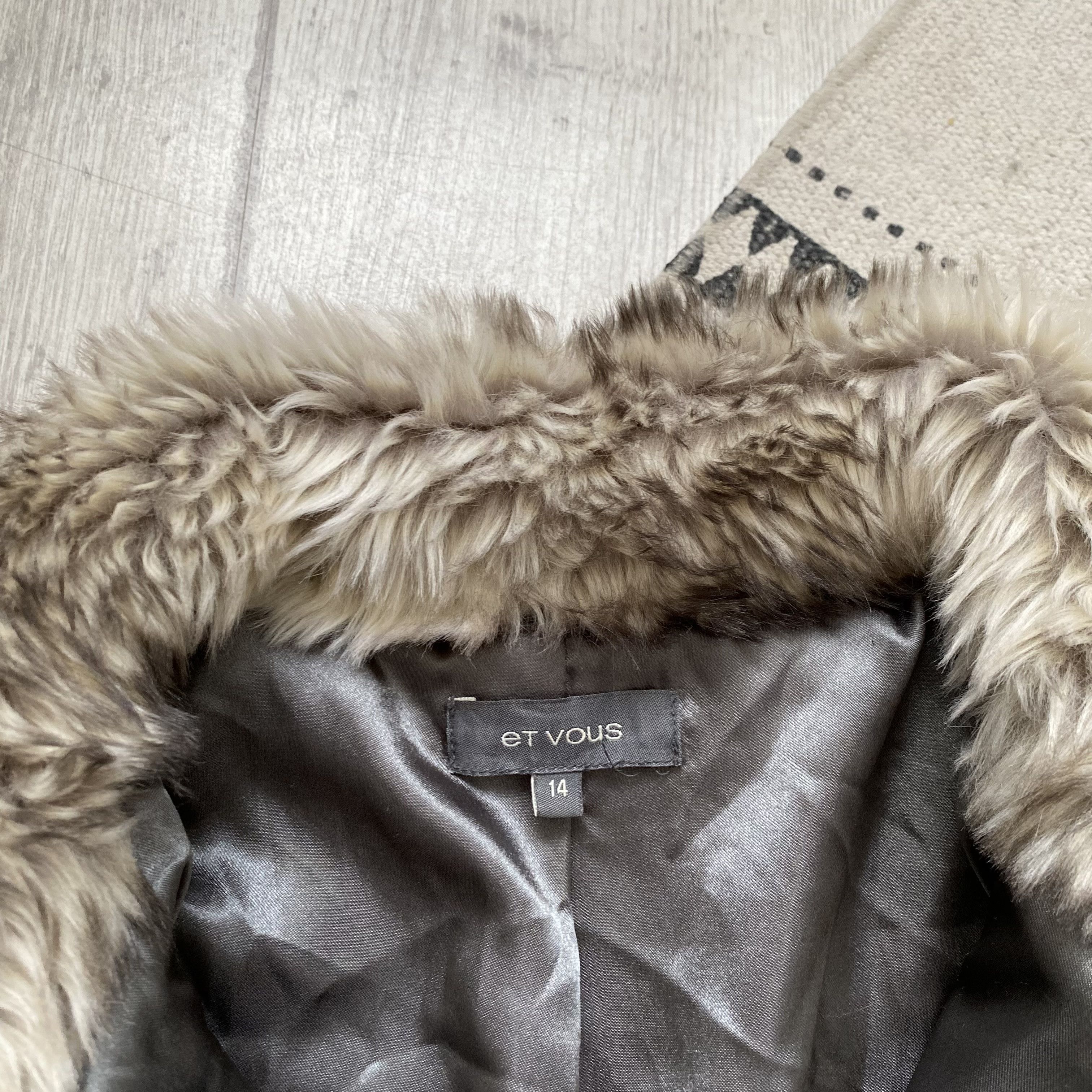 Hysteric Glamour Vintage 2000s Faux Fur Jacket coat Y2K Avantgarde Size L / US 10 / IT 46 - 4 Thumbnail