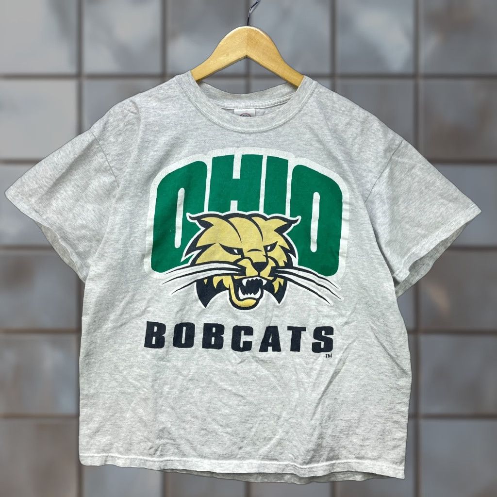 The Mountain VINTAGE Ohio University Bobcats T-shirt L Mens Gray 90s/Concert/Football? Just kidding. Size US L / EU 52-54 / 3 - 1 Thumbnail