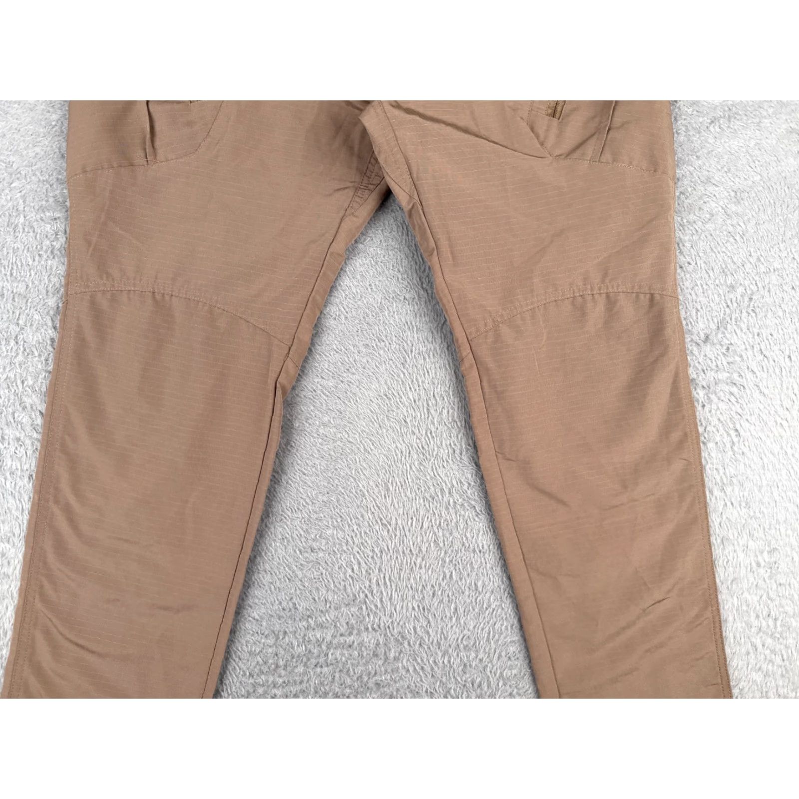 Vintage Tactical Pants Women Large Beige Cargo Rip-Stop Fabric Lightweight Poly 34x31 Size 36" / US 14 / IT 50 - 3 Thumbnail