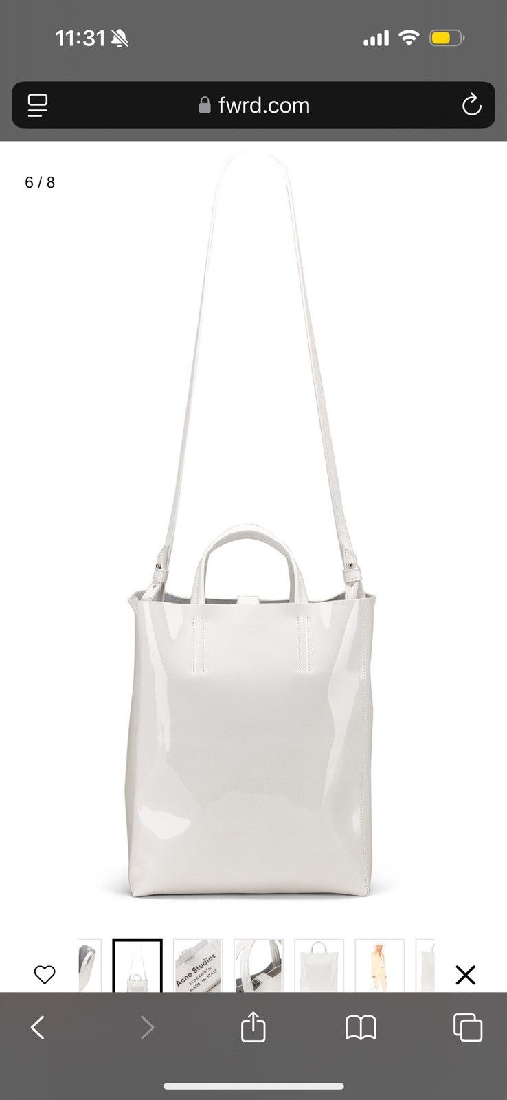 Acne Studios Acne Studios patent leather tote limited edition Size ONE SIZE - 6 Thumbnail