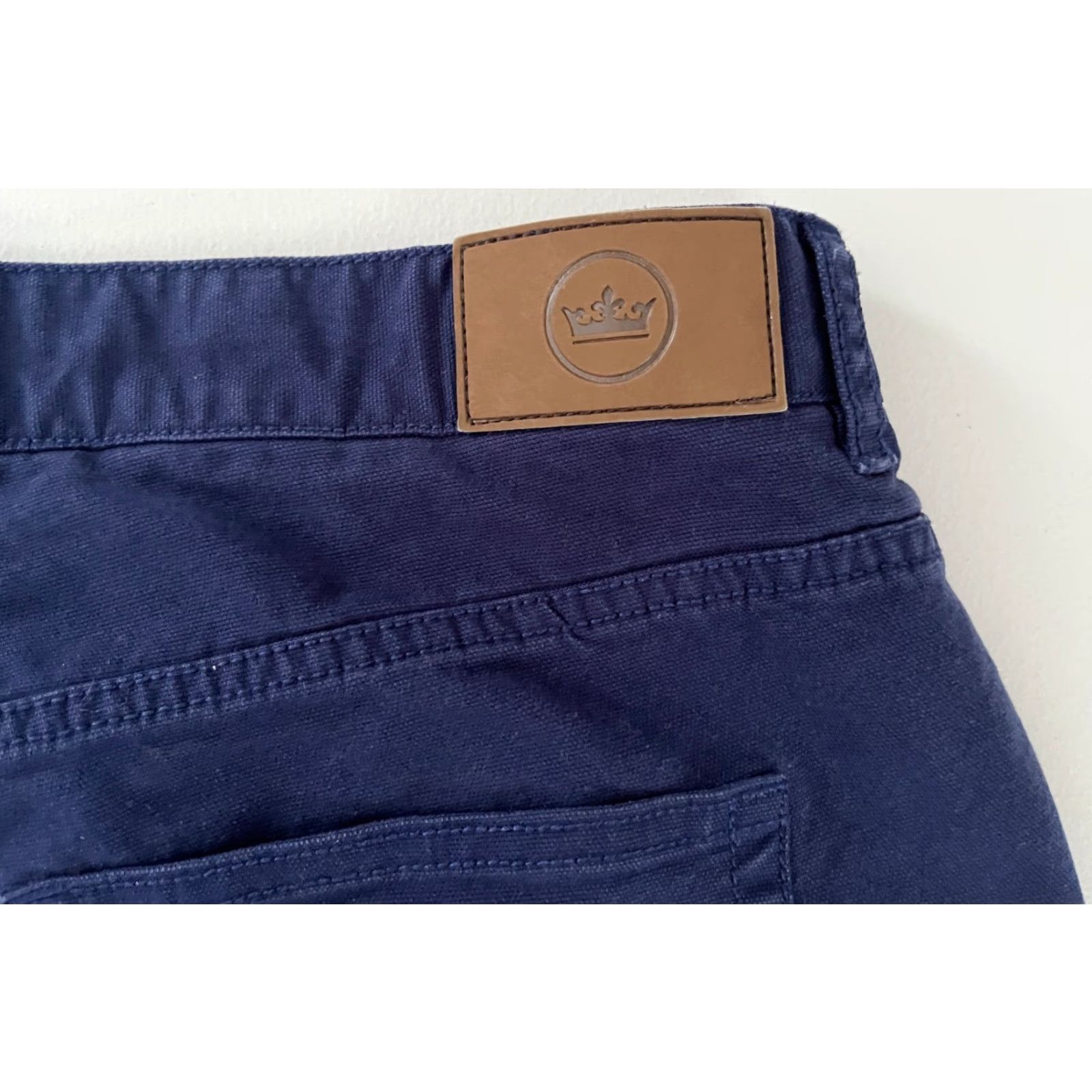 Peter Millar Peter Millar Crown Vintage Canvas Five-Pocket Pants Navy Men 38 Regular XS? Size US 38 / EU 54 - 6 Thumbnail