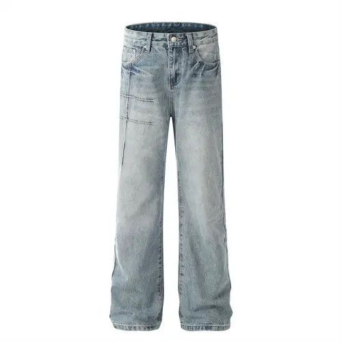 Japanese Brand Light blue washed topstitched bootcut jeans Size US 32 / EU 48 - 1 Thumbnail