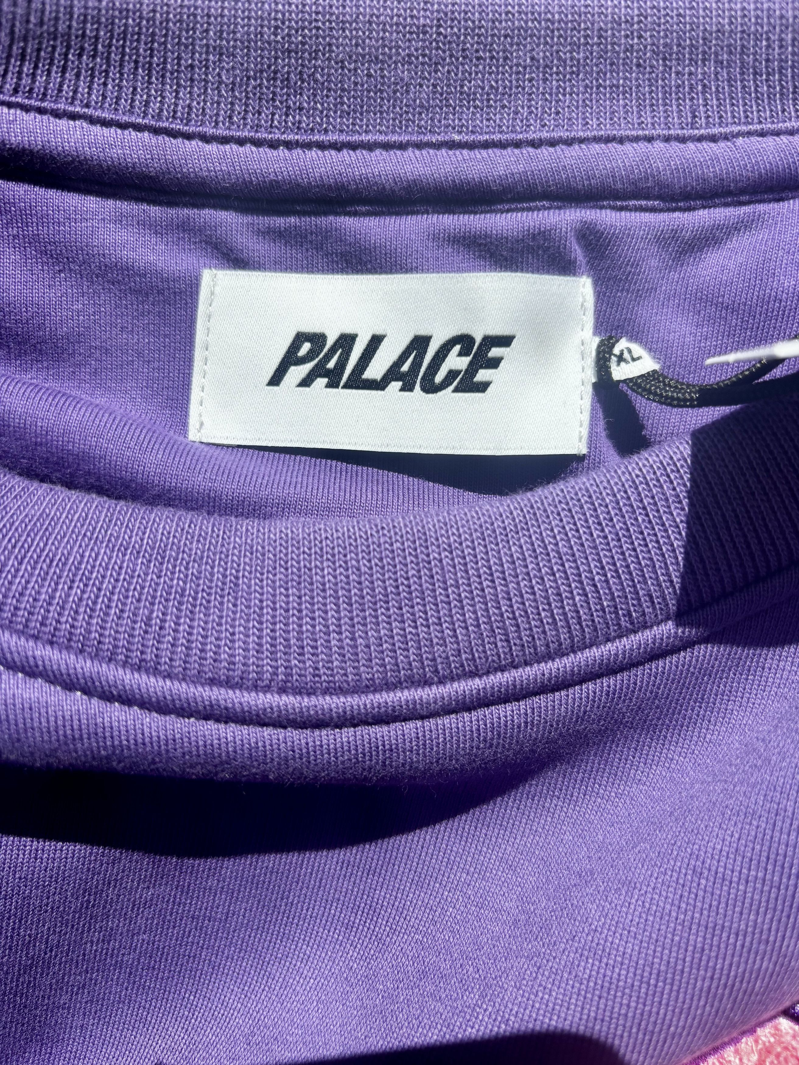 Palace Palace Fleece Tri-Ferg Crew Perfect Purple Size US XL / EU 56 / 4 - 5 Thumbnail