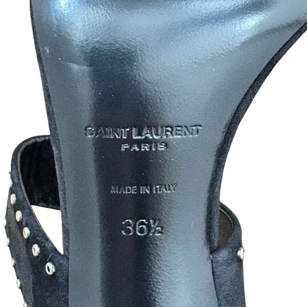 Yves Saint Laurent Saint Laurent Leather Mica 105 Stud Mule Black Size 6.5 Size US 6.5 / IT 36.5 - 12 Thumbnail