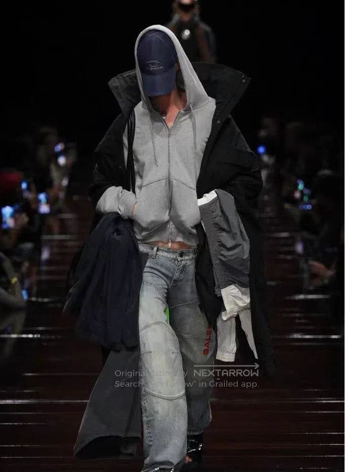 Balenciaga Balenciaga size XS Patchwork low-rise straight leg denim p Size US 30 / EU 46 - 5 Thumbnail