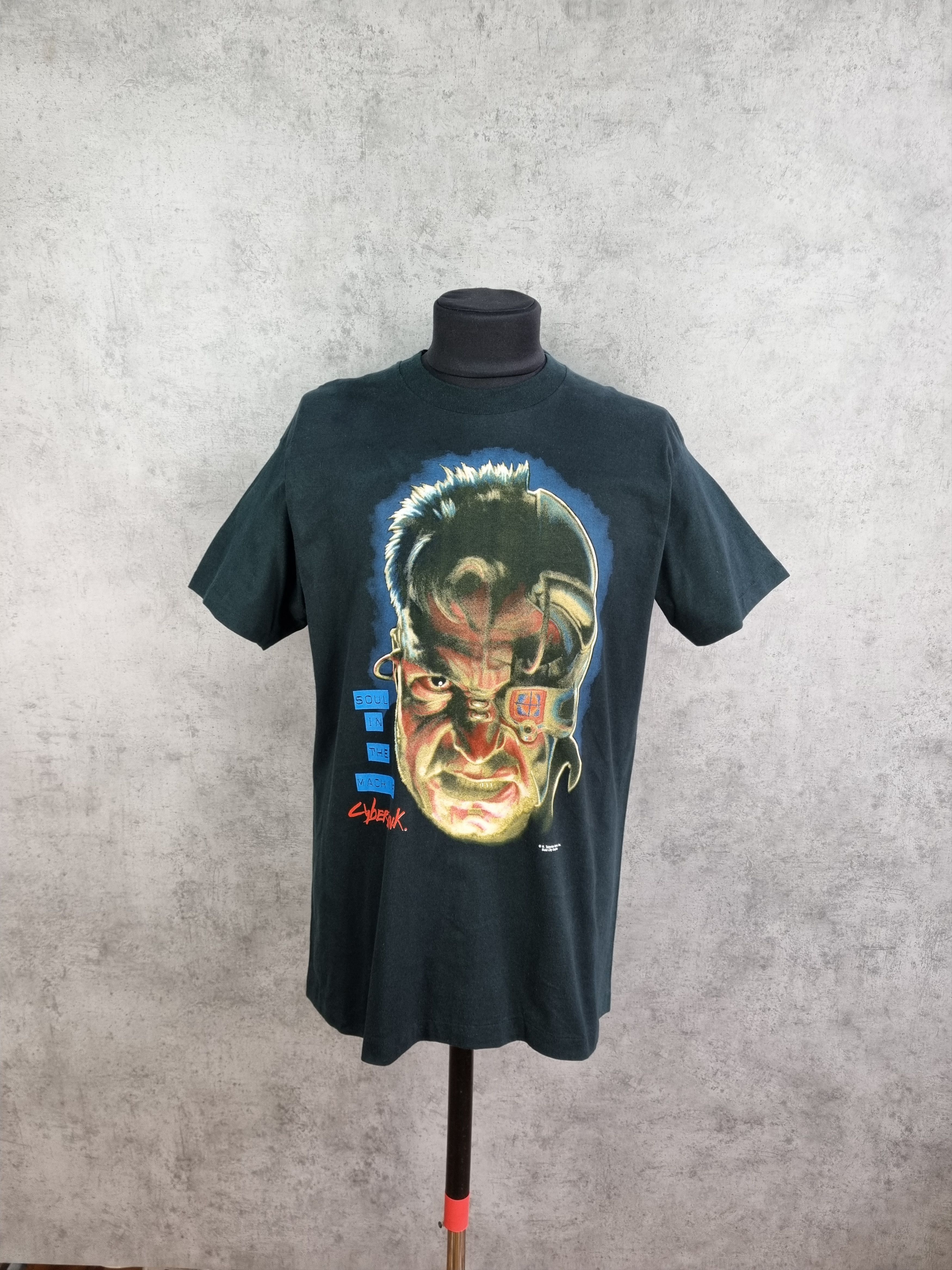 Vintage Single Stitch Cyber Punk Talsorian Games Big Print Tee Size US XL / EU 56 / 4 - 14 Thumbnail