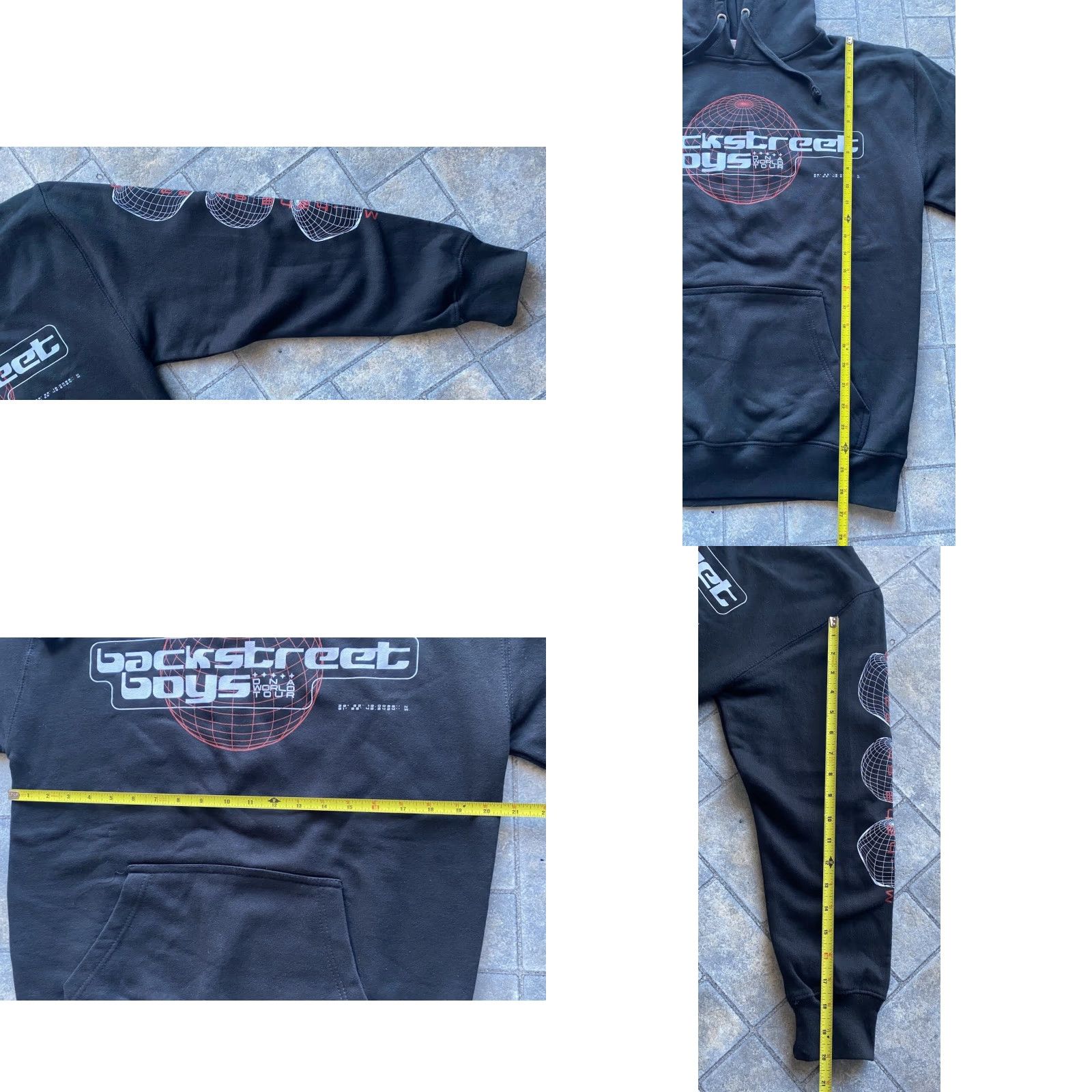Vintage MJ Apparel Hoodie Mens S Black Backstreet Boys DNA World Tour Pullover Size US S / EU 44-46 / 1 - 8 Thumbnail