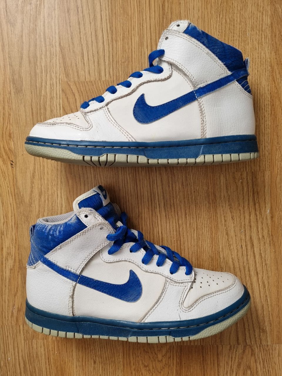 Nike Nike Dunk High GS 'White Blue Sapphire' Size US 6.5 / IT 36.5 - 2 Thumbnail