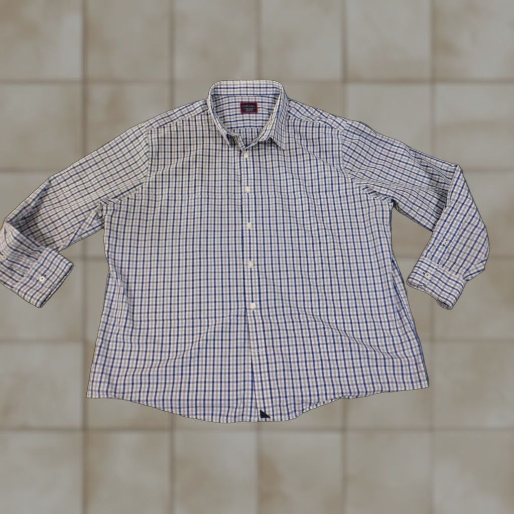 UNTUCKit UNTUCKit Shirt 3XL Long Sleeve Blue Mens Button-Up Collared Classic Business Casual Shirt Size US XXL / EU 58 / 5 - 1 Thumbnail
