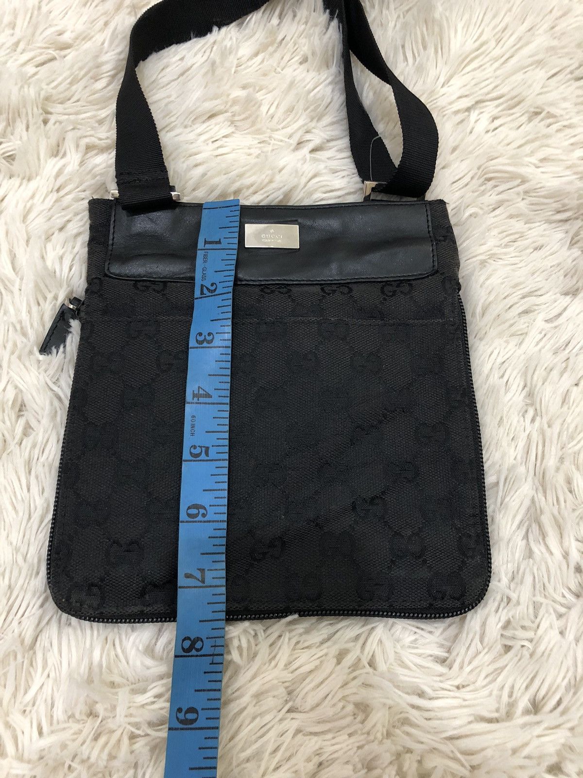 Gucci × Vintage Vintage Gucci Monogram Cross body Size ONE SIZE - 20 Thumbnail