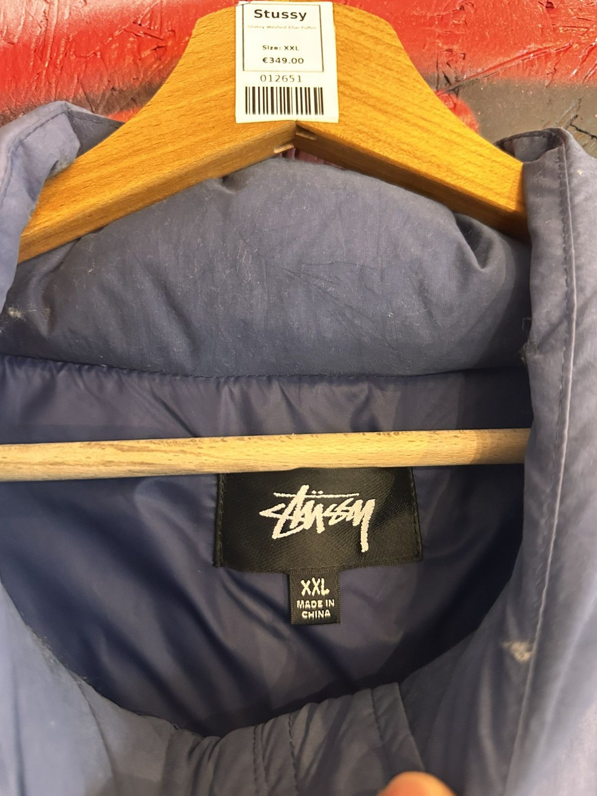 Stussy Stussy Recycled Nylon Down Puffer wash blue Size US XXL / EU 58 / 5 - 4 Thumbnail