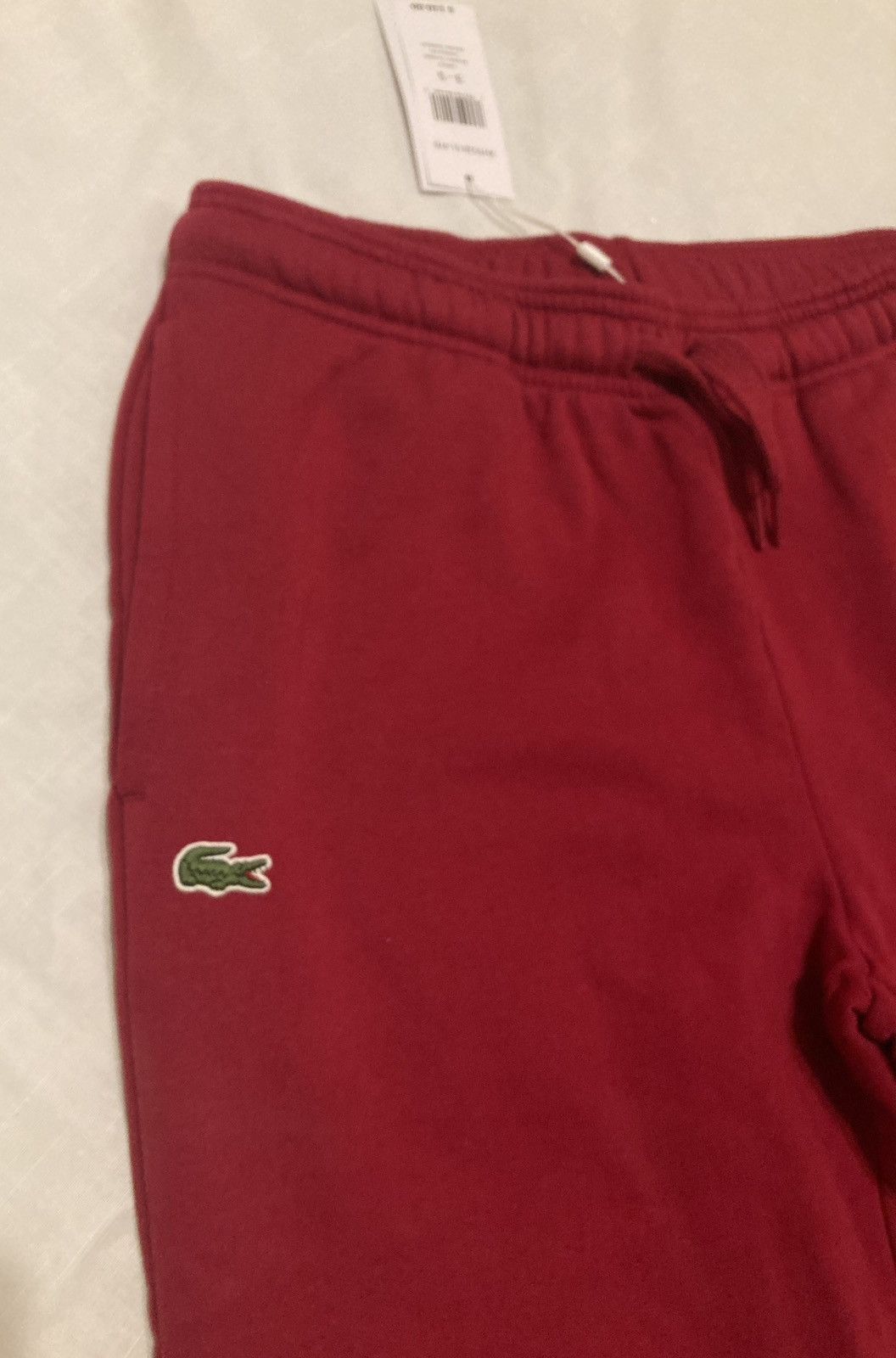 Lacoste Lacoste Men's Small Maroon red Cotton Blend Tapered pants Size US 28 / EU 44 - 4 Thumbnail