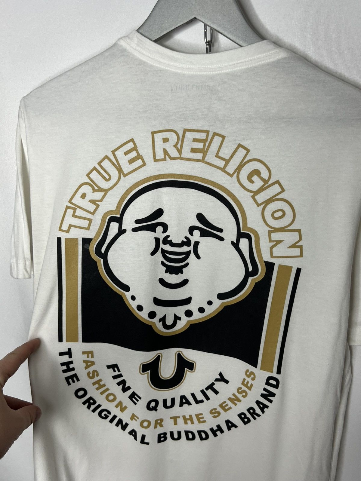 True Religion True Religion Buddha Arch Big Logo Tee T-Shirt Rare Size US L / EU 52-54 / 3 - 4 Thumbnail