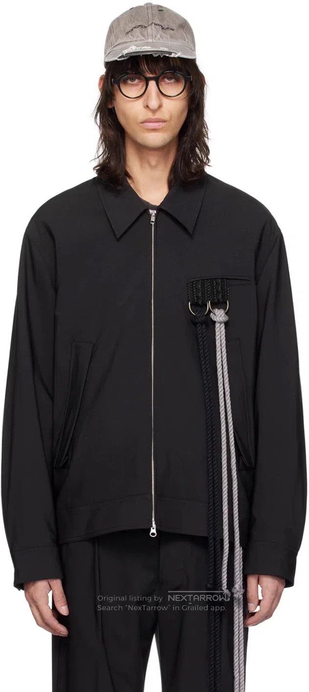 Song For The Mute Song For The Mute Black Double Suspension Rope Coach Jacke Size US M / EU 48-50 / 2 - 7 Thumbnail