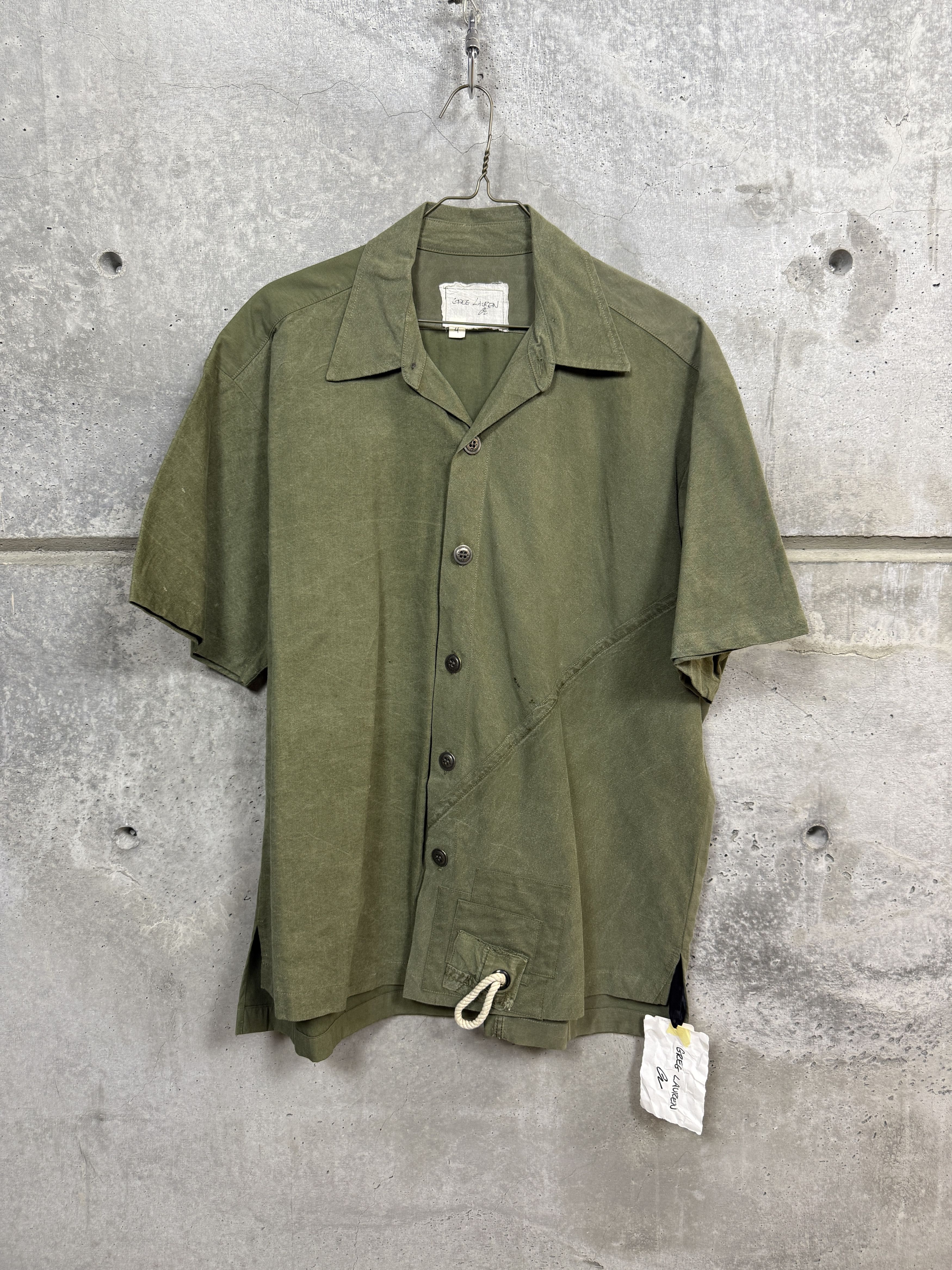 Greg Lauren $950 Greg Lauren Army Tent Short Sleeve Studio Shirt Size US XL / EU 56 / 4 - 1 Thumbnail