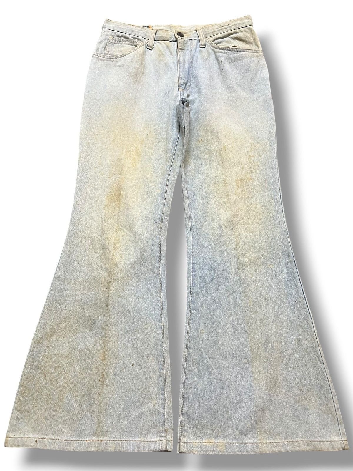 Vintage Japanese Brand Flare Faded Bell Bottom Denim