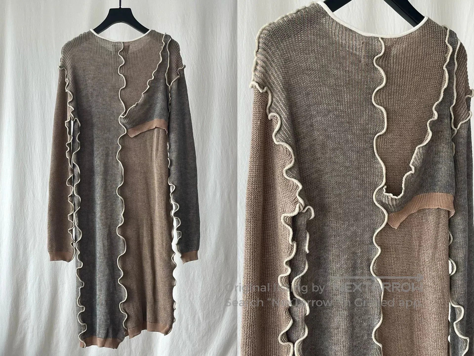 Koto Asymmetrical Knit Dress by kotohayokozawa. Size M / US 6-8 / IT 42-44 - 6 Thumbnail