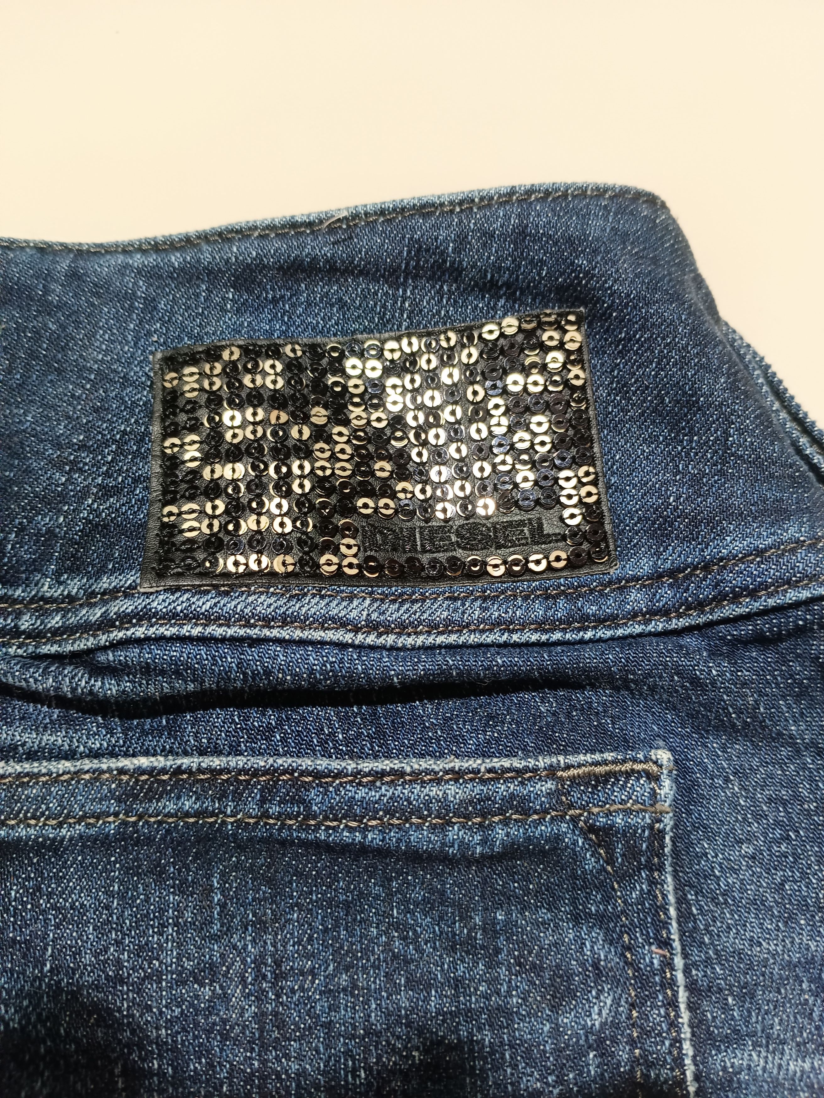 If Six Was Nine × Le Grande Bleu (L.G.B.) Vintage Flare Diesel Denim Jeans Size US 28 / EU 44 - 13 Thumbnail
