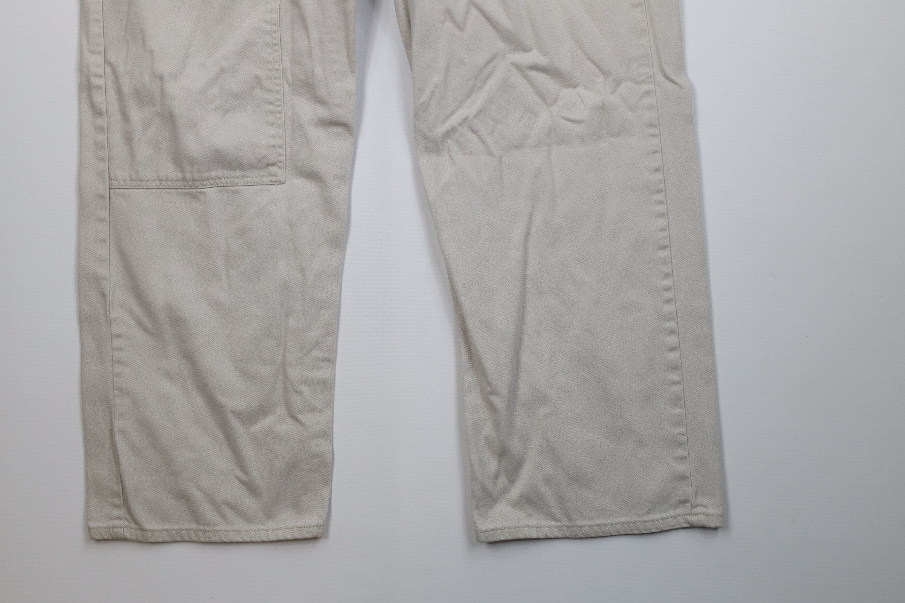 Levi's Vintage 90s Y2K Levis L2 Fit Big Pocket Wide Leg Jeans Beige Size US 38 / EU 54 - 4 Thumbnail