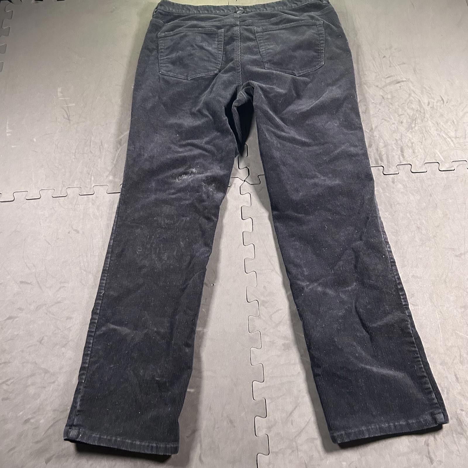 Chaps Chaps Women's Black Corduroy Pants size 14 (35x30) Size 36" / US 14 / IT 50 - 5 Thumbnail