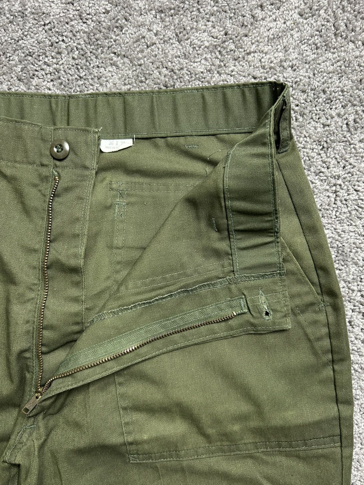 Other Vintage 70s Military OG 507 Pants Distressed Repaired Size US 31 - 3 Thumbnail