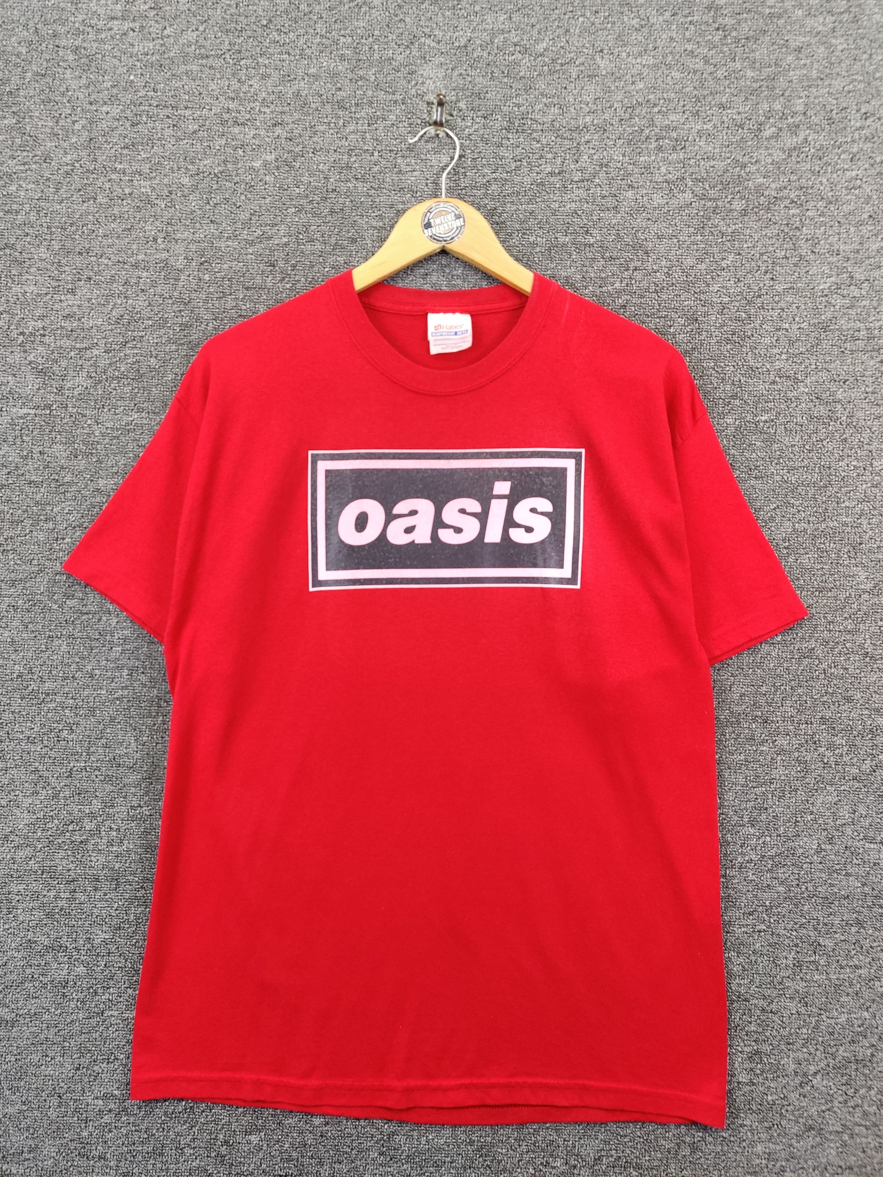 Band Tees × Vintage Oasis Shirt Box Logo Vintage Band Tees