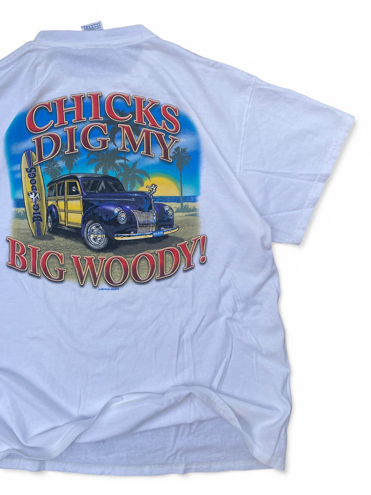 Big Dogs Big Dogs Woody Car Graphic Tee Vintage Style Surf Shirt Size US L / EU 52-54 / 3 - 3 Thumbnail