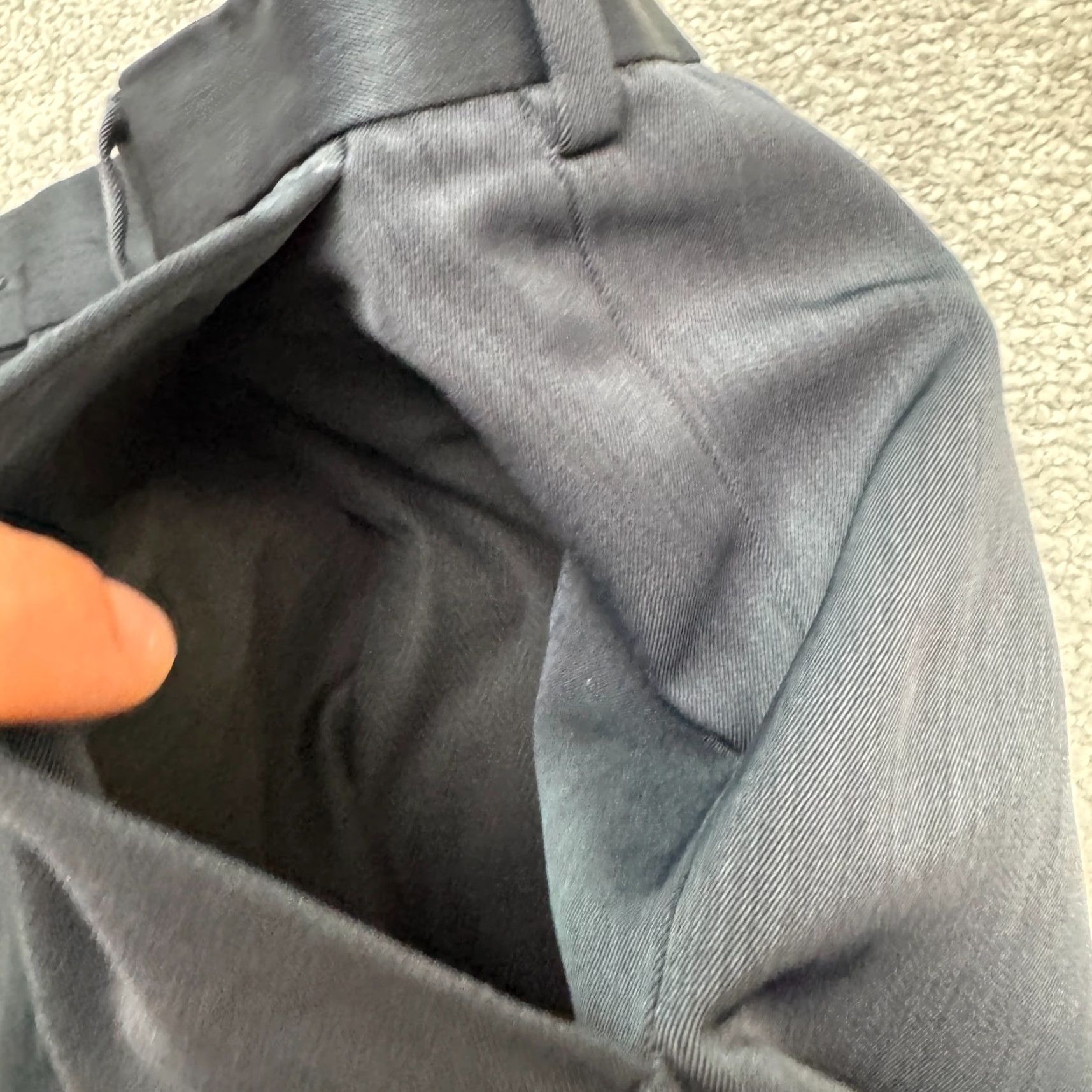 Perry Ellis Perry Ellis Portfolio Pants Men 38x30 Blue Straight Leg Pleated Front Dress Pants Size US 38 / EU 54 - 5 Thumbnail