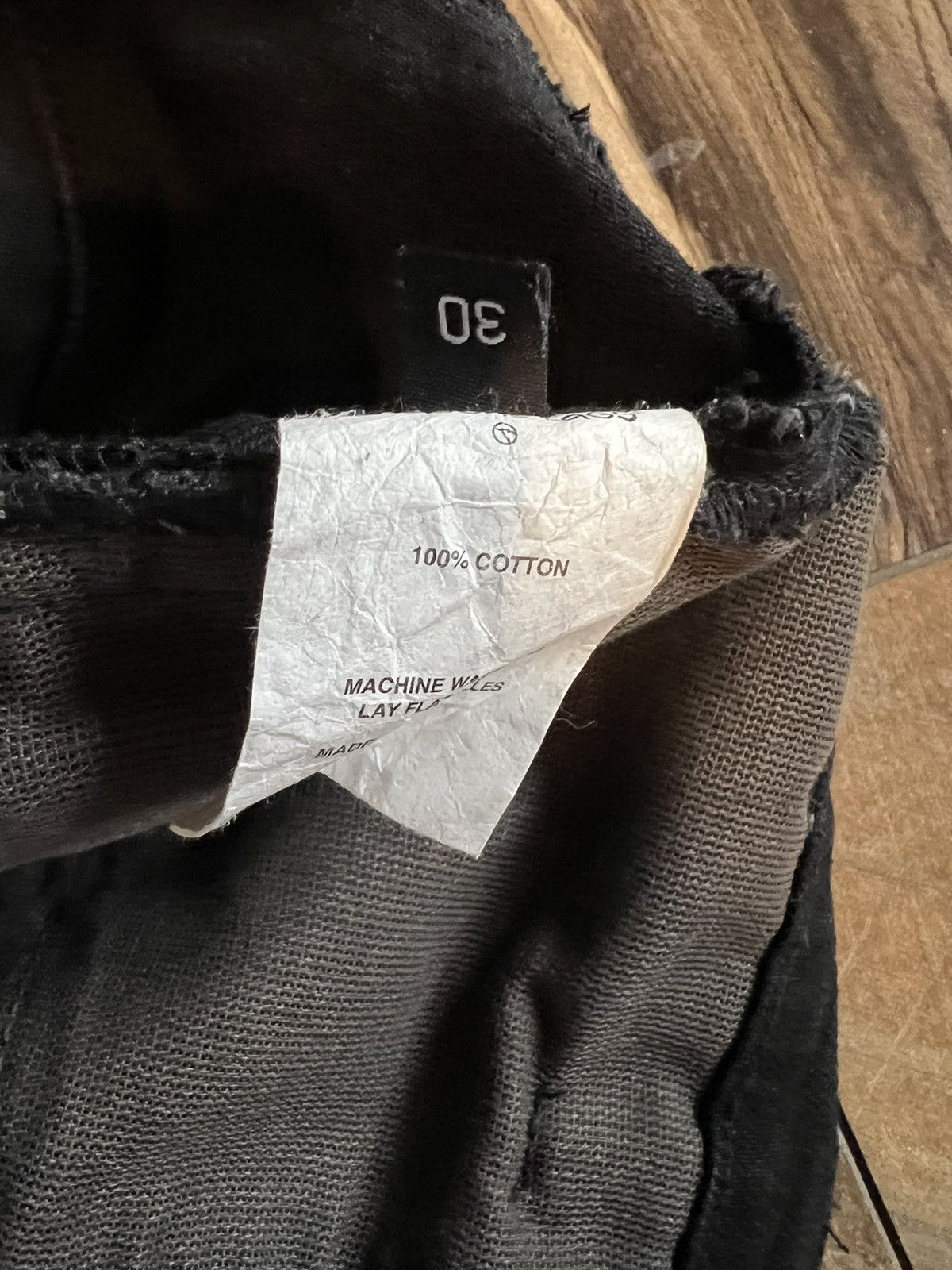 Unsound Rags Unsound Rags Japanese Black Raw Denim Jeans Size US 30 / EU 46 - 6 Thumbnail