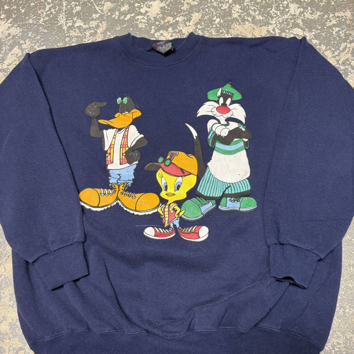 Other Vintage Looney Tunes Tweety Bugs Bunny Sylvester Crewneck Size US XXL / EU 58 / 5 - 10 Thumbnail
