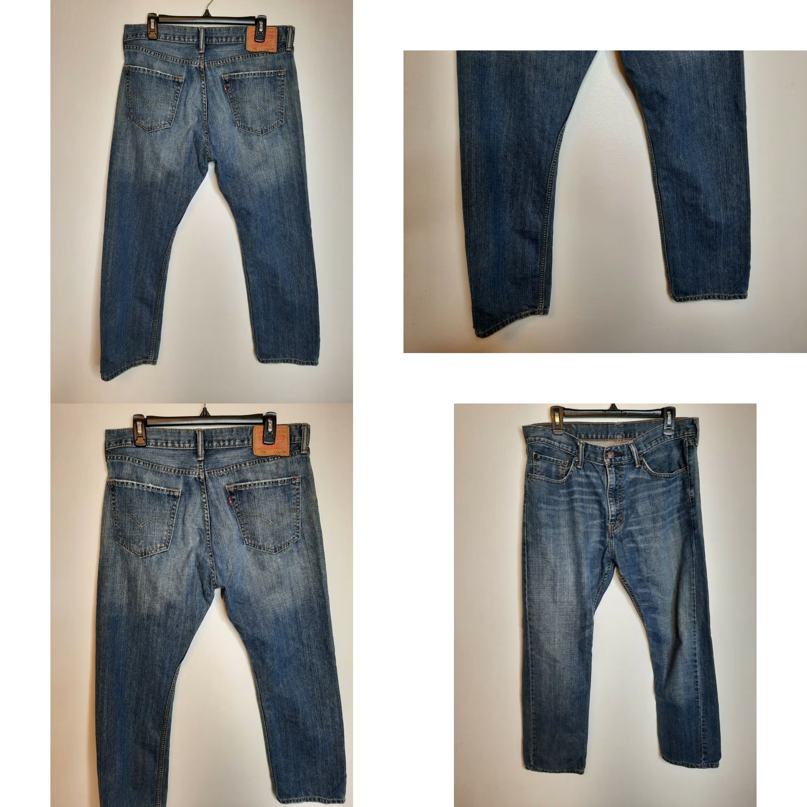 Levi's Levi's 505 Stone Wash Denim Blue Jeans Regular Straight Mens 34x30 Blue Size US 34 / EU 50 - 8 Thumbnail