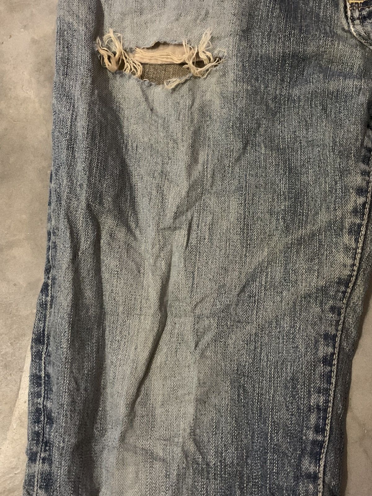 Wrangler Wrangler Distressed Flare Denim Jeans Size US 33 - 5 Thumbnail