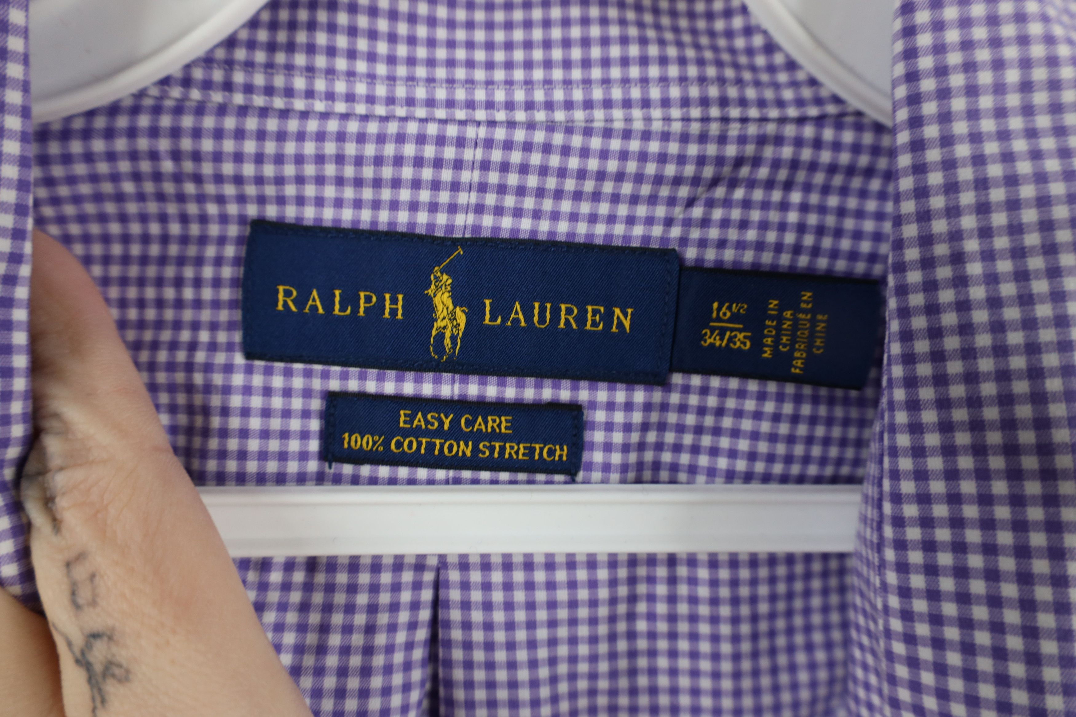Ralph Lauren × Vintage Ralph Lauren Care Cotton Stretch Collared Button Down Shirt Size US M / EU 48-50 / 2 - 6 Thumbnail