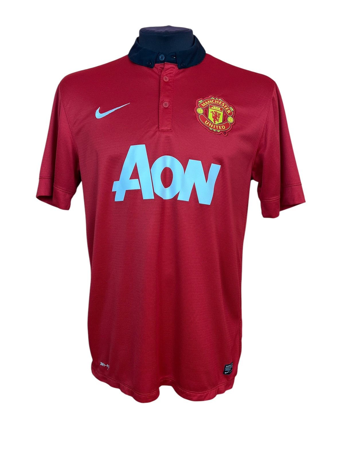 Nike nike MU Manchester United 2013 2014 soccer jersey football Size US L / EU 52-54 / 3 - 1 Thumbnail